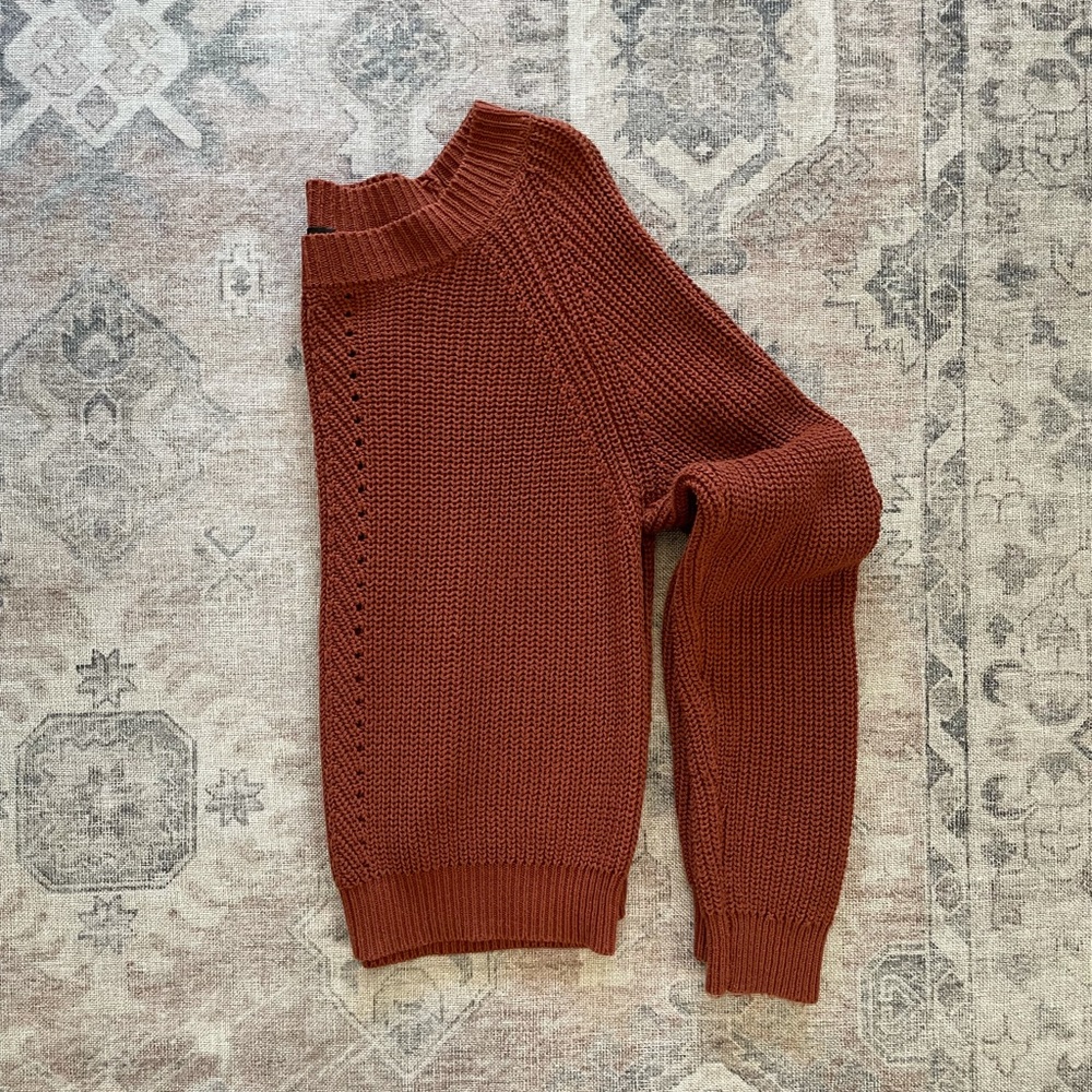 Forever 21 Rust Knit Sweater Medium